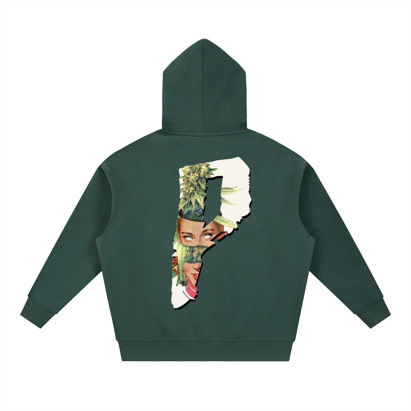 PlayasCrud “Mary J” Oversized  Fit Fleece Hoodie
