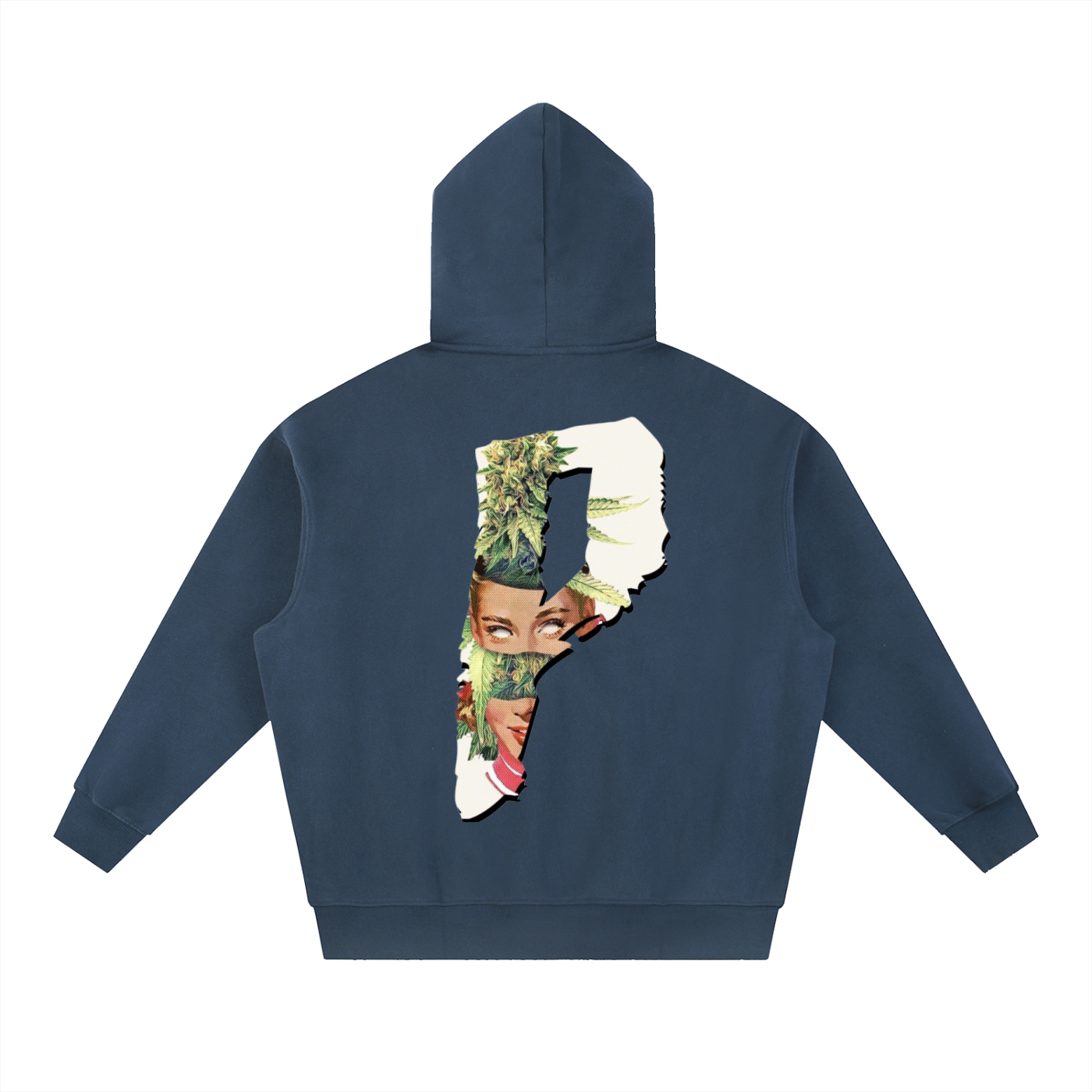 PlayasCrud “Mary J” Oversized  Fit Fleece Hoodie