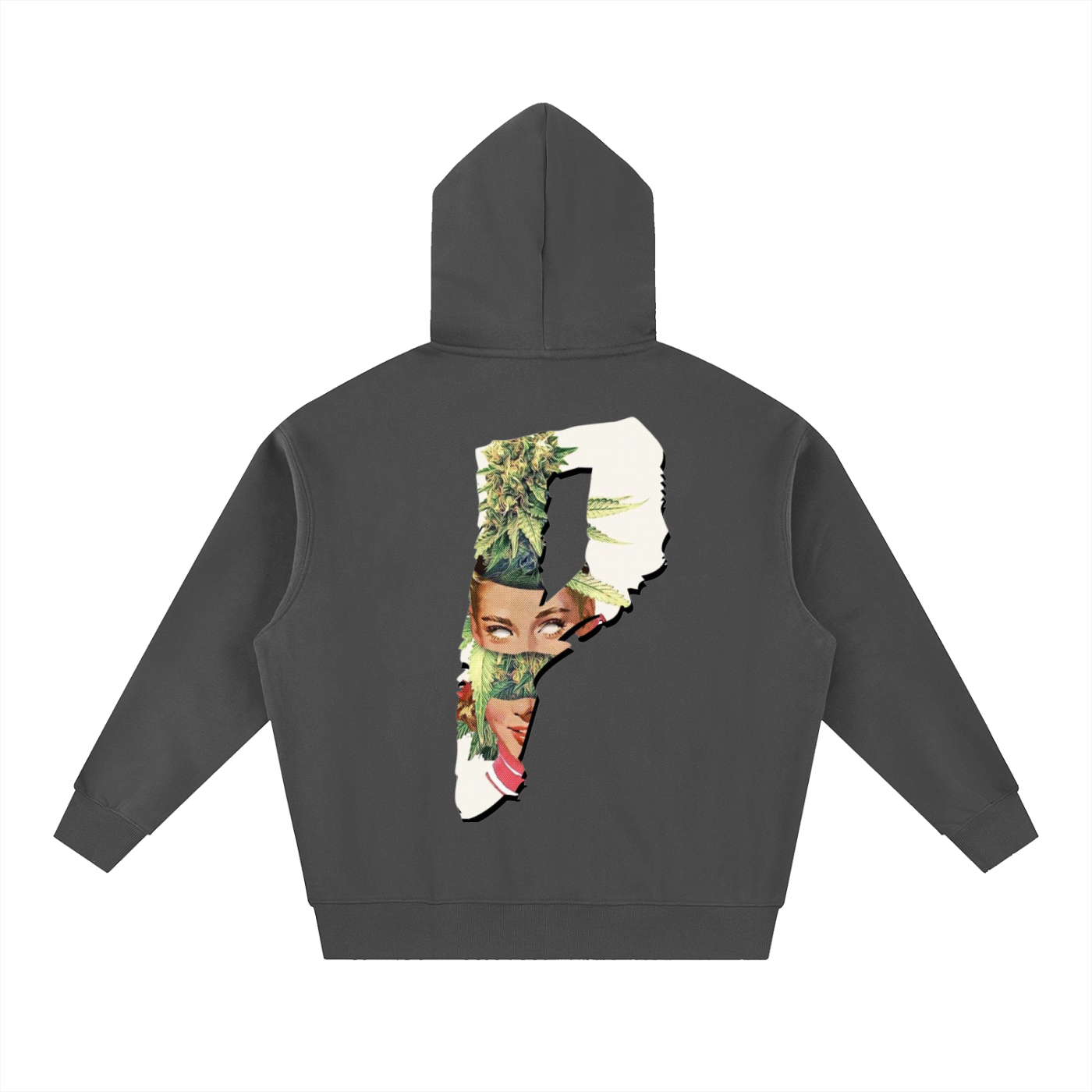PlayasCrud “Mary J” Oversized  Fit Fleece Hoodie