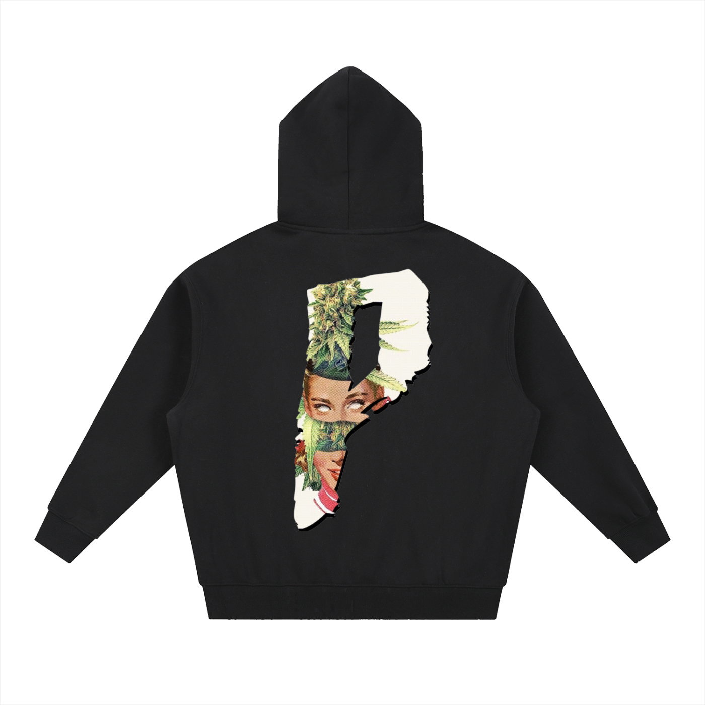PlayasCrud “Mary J” Oversized  Fit Fleece Hoodie